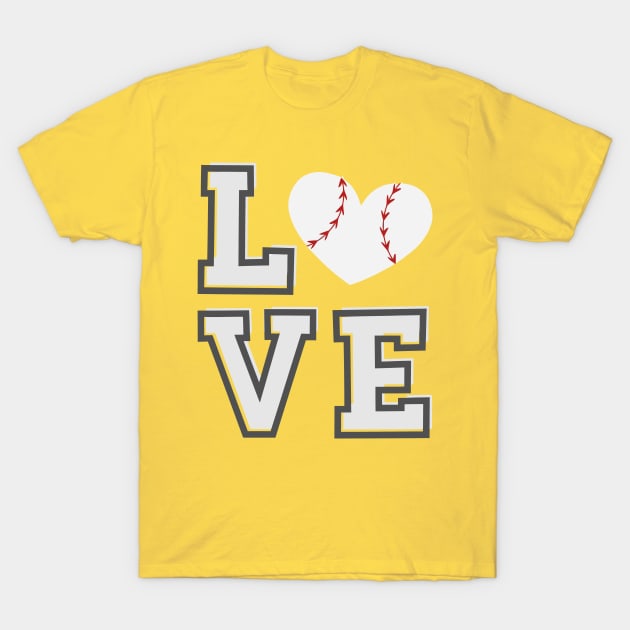 Baseball Love T-Shirt by woleswaeh